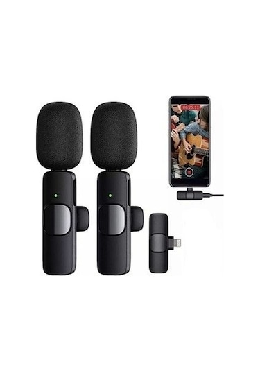 Daytona K9l2/Apple Uyumlu iPhone Telefon İçin 2'li Yakamikrofon