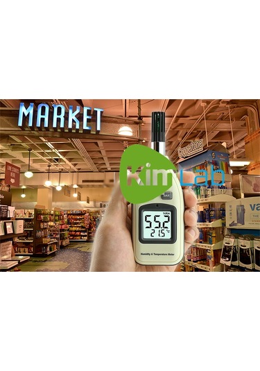 Lyk Bgm1362 Mini El Tipi Nem ve Sıcaklık Ölçer Çok Renkli