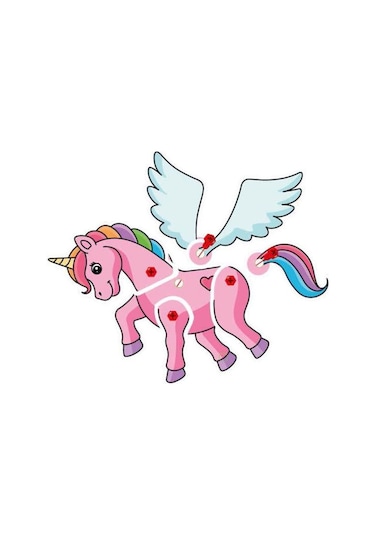 Oyuncak 3d Matkap Seti Söktak Prenses Serisi Unicorn