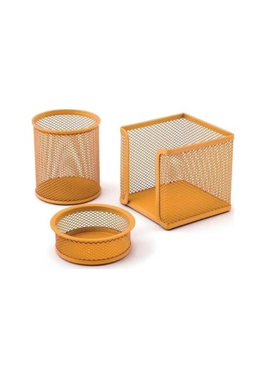 Need Masaüstü Perfore 3'lü Turuncu Kalemlik Seti Nd-1025 Turuncu