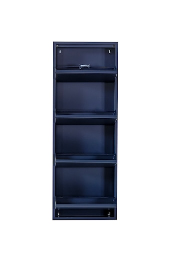 Kaser Metal 4 Lü Metal Ayakkabılık Antrasit