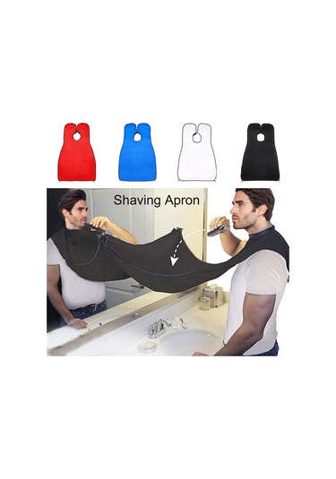 Maiyame Erkek Tıraş Apronu Ipek Malzeme Banyo Temizliği Koruyucu Perde 112x75cm Siyah