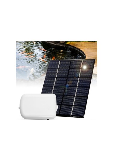 Güneş Enerjili Taşınabilir Akvaryum Oksijen Pompası - 1.6l/dk Hava Akışı, Ip67 Su Geçirmez, Şarj Edilebilir