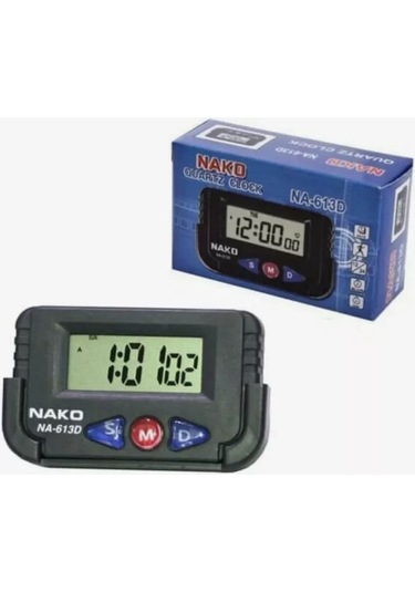 Nako Elektronik Araba Saati, Kronometre, Alarm Saatı 174414957 Siyah