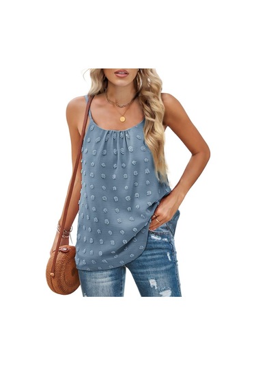 Açık Mavi Yaz Kadın Kaşkorse Yular Yuvarlak Yaka Ponpon Kolsuz Ayarlanabilir Kaşkorse Kadın Fanila Açık Mavi Yaz Kadın Kaşkorse Yular Yuvarlak Yaka Ponpon Kolsuz Ayarlanabilir Kaşkorse Kadın Fanila