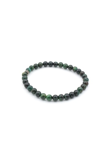 Hakiki Doğal Fuksit Taşı Bileklik 6 Mm Yeşil
