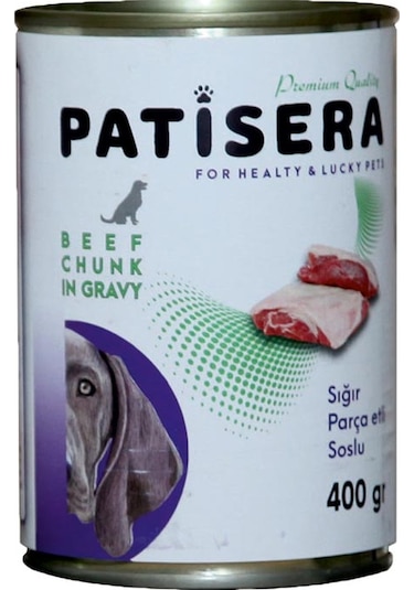 Patisera Dana Etli Konserve Yetişkin Köpek Maması 12 x 400 G