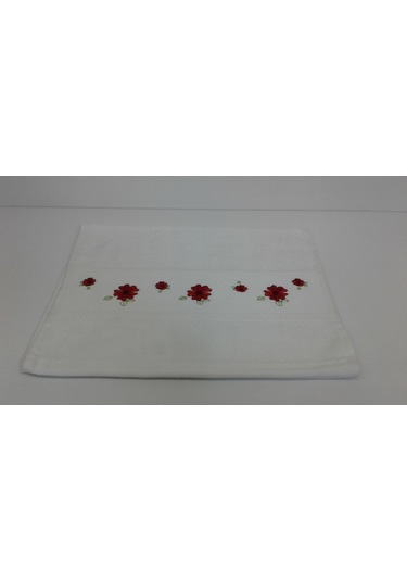 Soley Gardenya Nakışlı Mutfak Havlusu 6 Lı Pembe