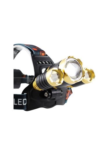 Ayarlanabilir T6 Led Far Ipx4 Su Geçirmez Kısılabilir Uzun Menzilli Projektör Siyah