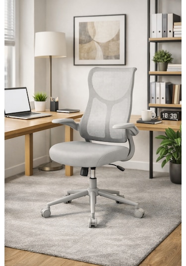 Techno Rest X Ergonomik File Sırtlı Ofis Çalışma Koltuğu Gri Gri