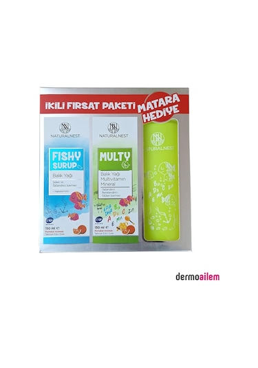 Naturalnest Fishy 150 Ml Multy 150 Ml 2 Si Bir Arada + Matara