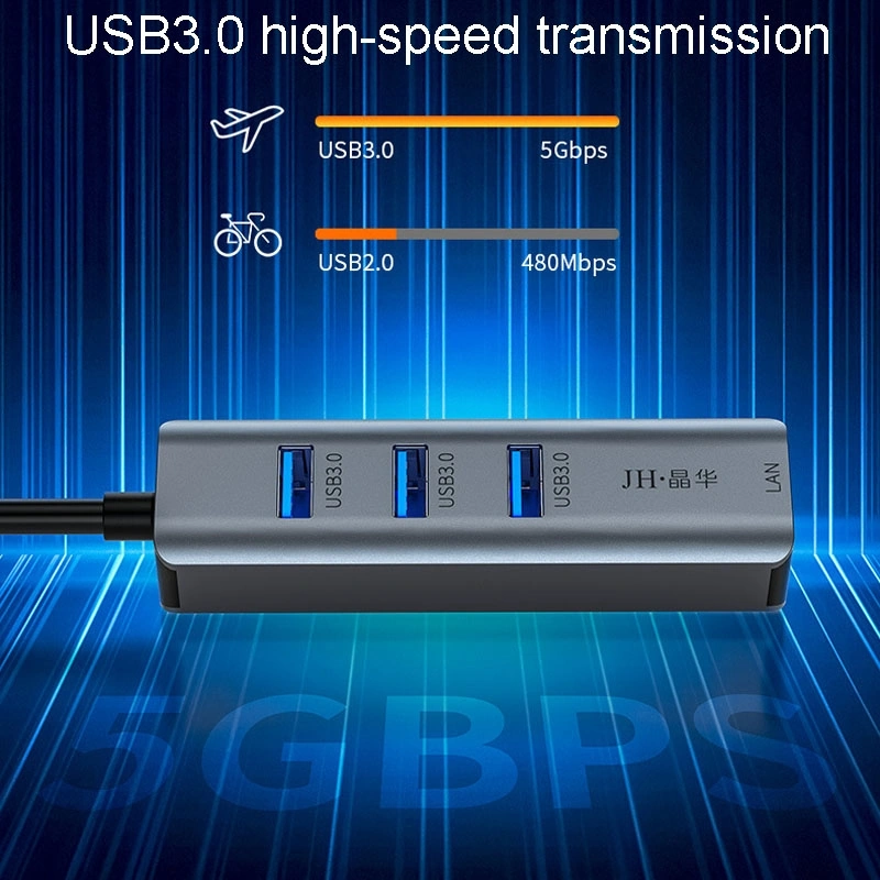 Sones Jınghua Gigabit Lan Dönüştürücü Bilgisayar Harici Sürücüsüz Ağ Kartı İçin, Özellikler: Usb3.0 Dört Portlu