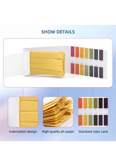 Tenfowee 1-14 Ph Test Kağıdı - 1600 Şerit, İdrar Ve Cilt Bakım Ürünleri Asitlik Ölçümü İçin Pratik Çözüm