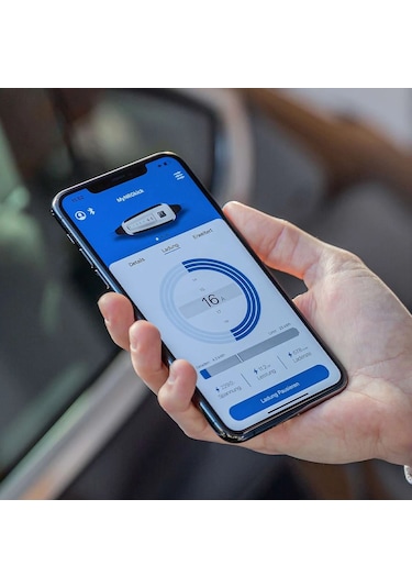 Mobilcar Taşınabilir Elektrikli Araç Şarj Istasyonu - Ev Tipi Fiş - 22KW 32A 5m Wifi + Bluetooth