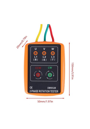 Wellhise Sm852b Faz Sırası Ölçer Faz Rotasyon Ölçümü