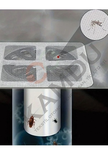 5 Adet 9x9cm Mutfak Lavabo Süzgeci, Lavabo Tıkanıklık Önleyici, Yapışkanlı Süzgeç, Saç&kıl Toplayıcı