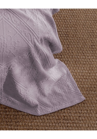 Madame Coco Marjolaina Çift Kişilik %100 Pamuk Yatak Örtüsü - Açık Mürdüm Çok Renkli