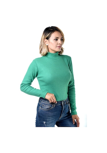 Belifanti Collection Kadın Yarım Balıkçı Yaka Kazak