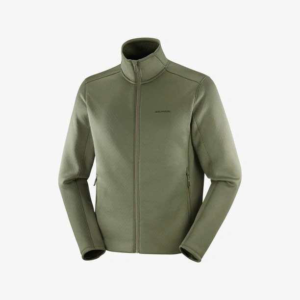 Salomon Outlıne Warm Fleece Fz M Erk Grape Leaf// Fleece Lc2608800 Haki