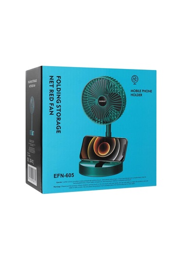 Everest Efn-605 Masaüstü Şarj Edilebilir Yeşil 800mah Usb Fan 1 Adet