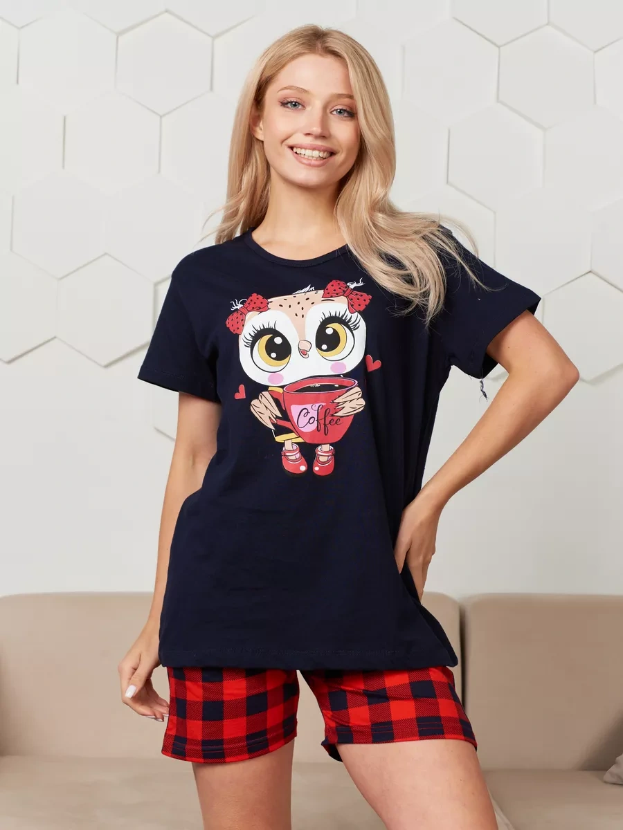 Anyfiger Şortlu Pijama 181271300 Siyah