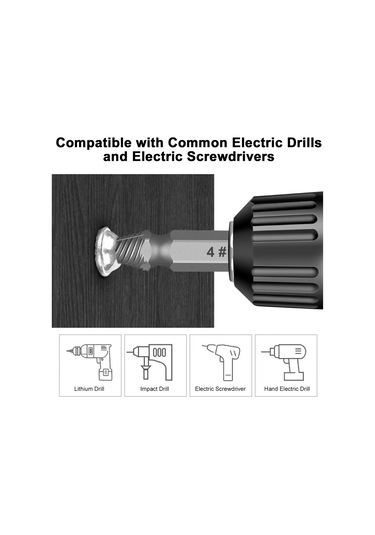 Ximistore9 13 Parçalı Çok Amaçlı Vidalı Vida Sökme Seti, 1-14mm Aralığında, Elektrikli Matkaplarla Uyumlu