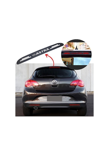 Opel Astra J Hb Karbon Arka Fren Stop Lambası Sticker
