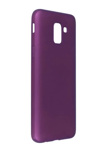 Newface Samsung Uyumlu Galaxy J6 Kılıf First Silikon - Mürdüm Resimdeki