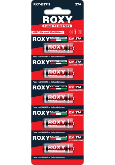 Roxy 27a Mn27 V27a V27ga 12 Volt Alkalin Pil 5 Li Paket