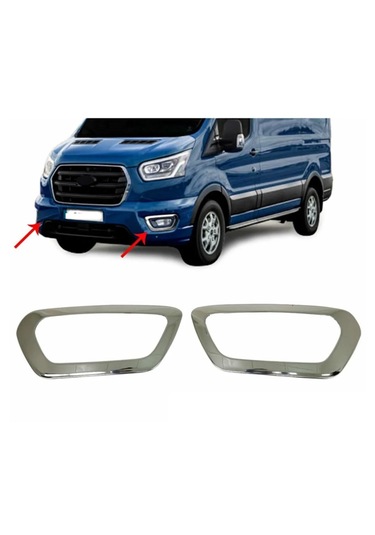 Ford Transit 2019 Sonrası Krom Paslanmaz Çelik Sis Farı Çerçeves
