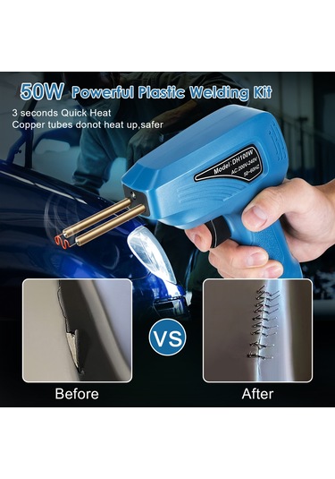 Taşınabilir El Plastik Kaynak Makinesi Panel Çatlak Mavi