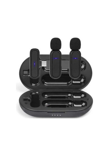 Wondernest Kablosuz Yaka Gürültü Azaltma Mikrofonu Usb-c' Ve Şarj Kutusu