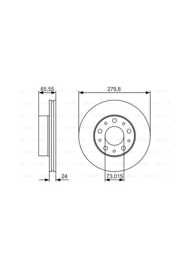 Citroen Jumper 2.0Hdi 2015-2022 Bosch Ön Disk 2 Adet N11.956