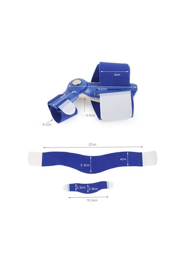 Moveevo Gece Kullanımı Halluks Valgus Düzeltici Ayak Parmağı Ayrılması Düzeltici Mavi