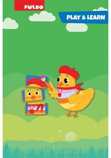 Puedo Funny Faces Manyetik Puzzle 24 Parça 8 Hayvan Eva Eğitici Oyuncak 3+ Yaş