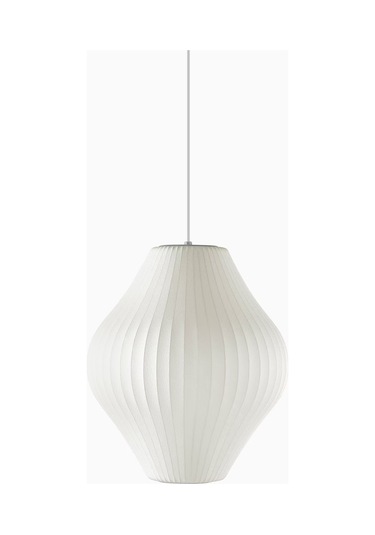 Qdec Japon İpek Avize Armut 43 Cm Beyaz