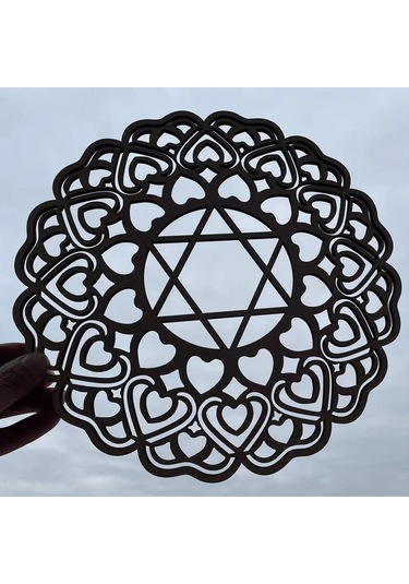 Homyl Yoga Düğün Dekorasyon Için Ahşap Duvar Heykel Kalp