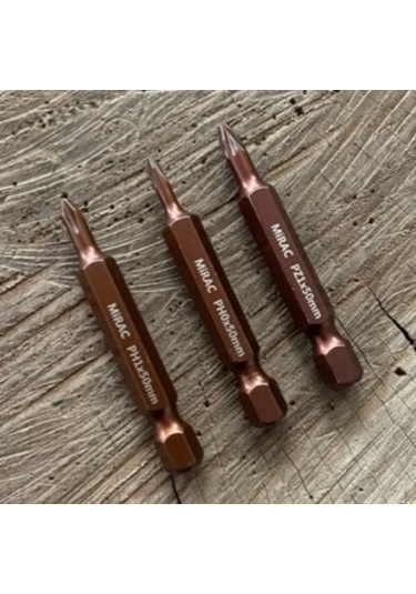 Ph0 İnce Bits Uç Ph1-pz1 Mıknatıslı İnce Yıldız Uç Ph0 Vida Sıkma Ucu 50mm