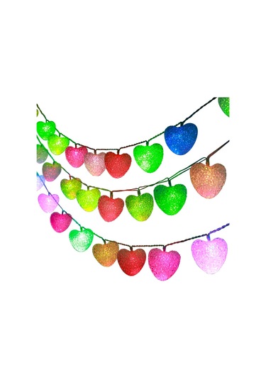 Sones 1.2m Led Aşk Yanıp Sönen Işık Dize Su Geçirmez Pil Kutusu Dekorasyon Işıkları 10 Işık Rengi