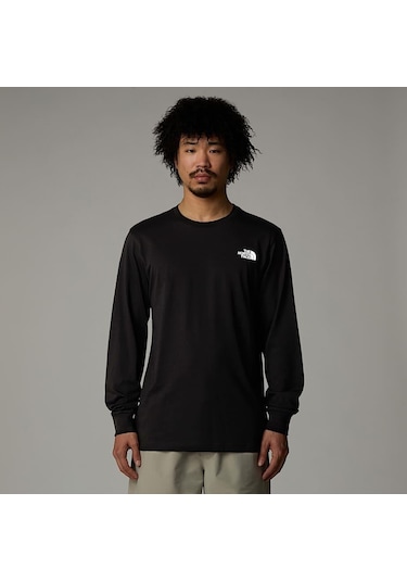 M L/s Easy Tee Black Renkli