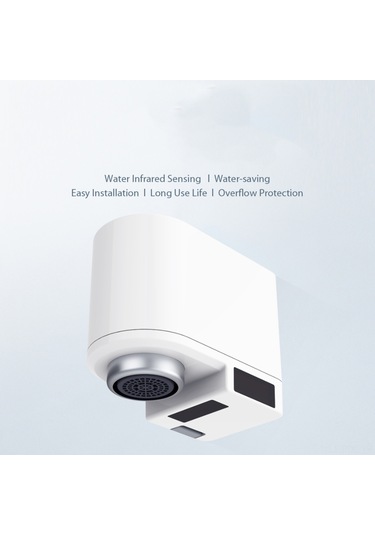 Padalink Beyaz Akıllı Sensörlu Su Tasarrufu Cihazı - Otomatik Su Akışı, 6 Ay Pil Ömrü, Tencere Dolma Koruması, Mutfak Ve Banyo Lavaboları İçin Beyaz