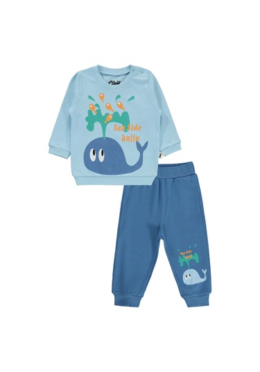 Civil Baby Erkek Bebek Pijama Takımı 6-18 Ay Mavi 2258702633ss Mavi
