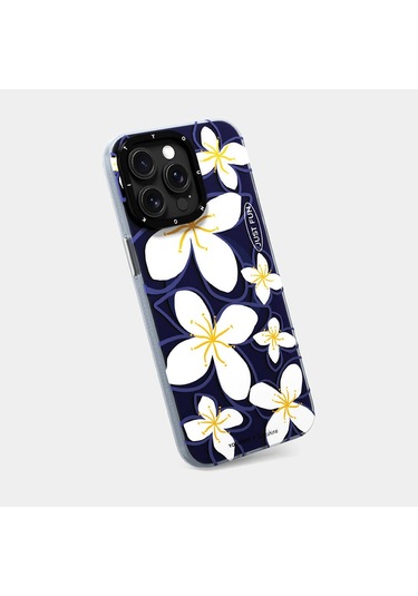 İphone 15 Pro Uyumlu Kılıf Magsafe Şarj Özellikli Sunshine Tasarımlı Youngkit Smile Serisi Lacivert