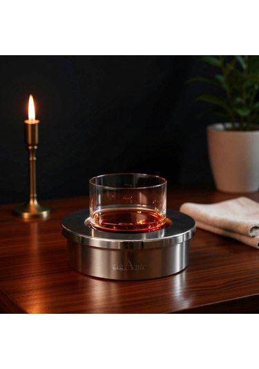 Gigante Premium Viski&kokteyl Soğutucu Hızlı Soğutma, Özel Tasarım, Hediyelik Premium Viski Aksesuarı Gümüş