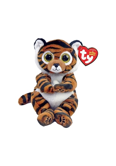 Ty Oturan Peluş Kaplan Clawdia 20 Cm Çok Renkli