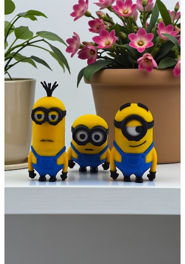 Minions Figür Ve Logo Seti