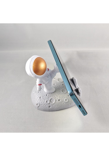 Masaüstü Astronot Telefon Tutucu Ve Standı -ayağıyla Destek Veren