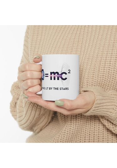 E Mc² Einstein Kupa, Bilimseverler Ve Fizikçiler İçin Tasarım Kupa Bardak Hediyesi Beyaz