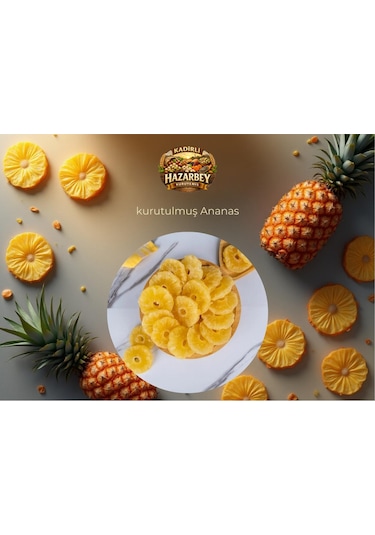 Kadirlihazarbey Kurutulmuş Ananas 100 Gr. 100 G