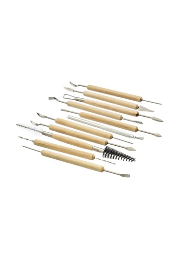 Giorgione Seramik Ebeşuar Detay Seti 11li Karma Set Clay Tool Set